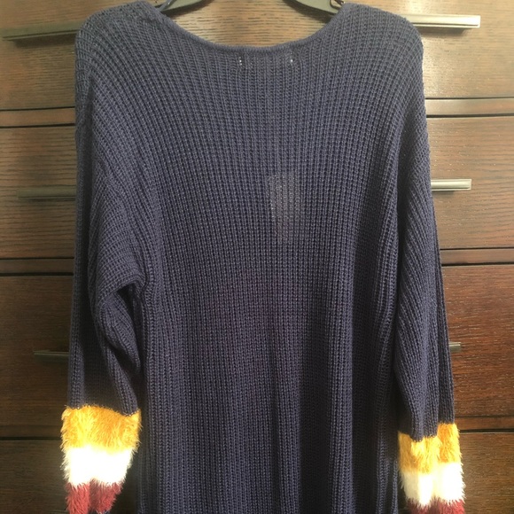 🧚🏽Sweater Dress With Fuzzy Arms🧚🏽 - Picture 3 of 4